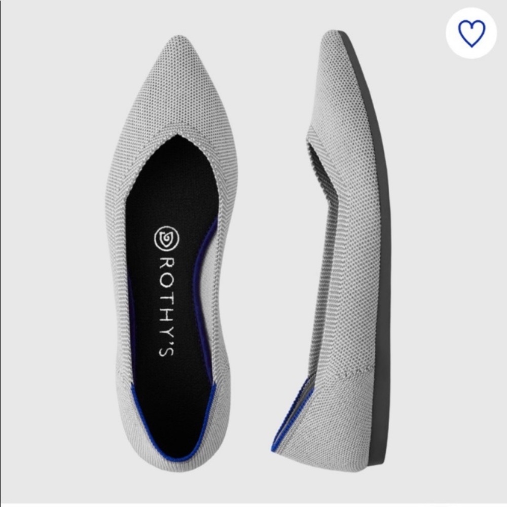New with box Rothy’s the point flats in Birdseed